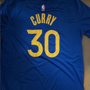 Under Armour Blue and Yellow Kids Short Sleeve Tee